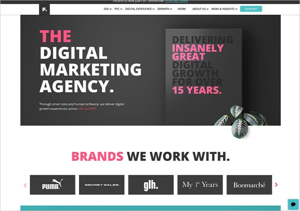Found agency home page