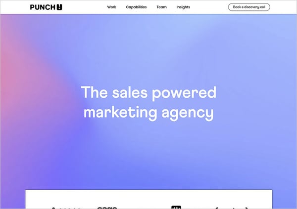 punch agency website home page