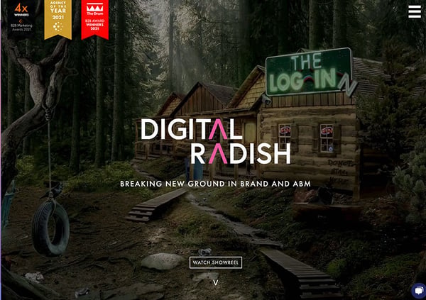 digital radish agency home page
