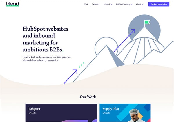 Blend agency home page