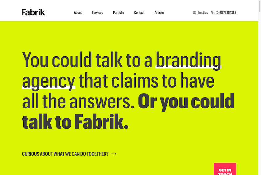 Fabrik Home Page