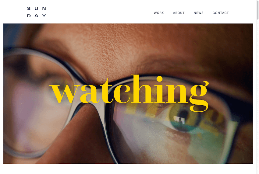 Sunday Home Page