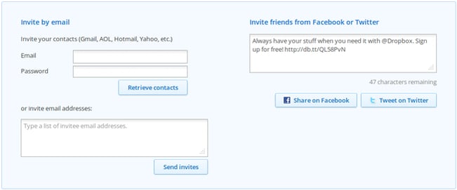 Dropbox Referral Mechanic