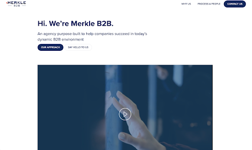 Merkle B2B website home page