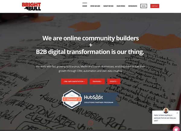 bright bull agency home page