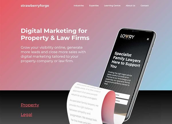 strawberry forge agency home page
