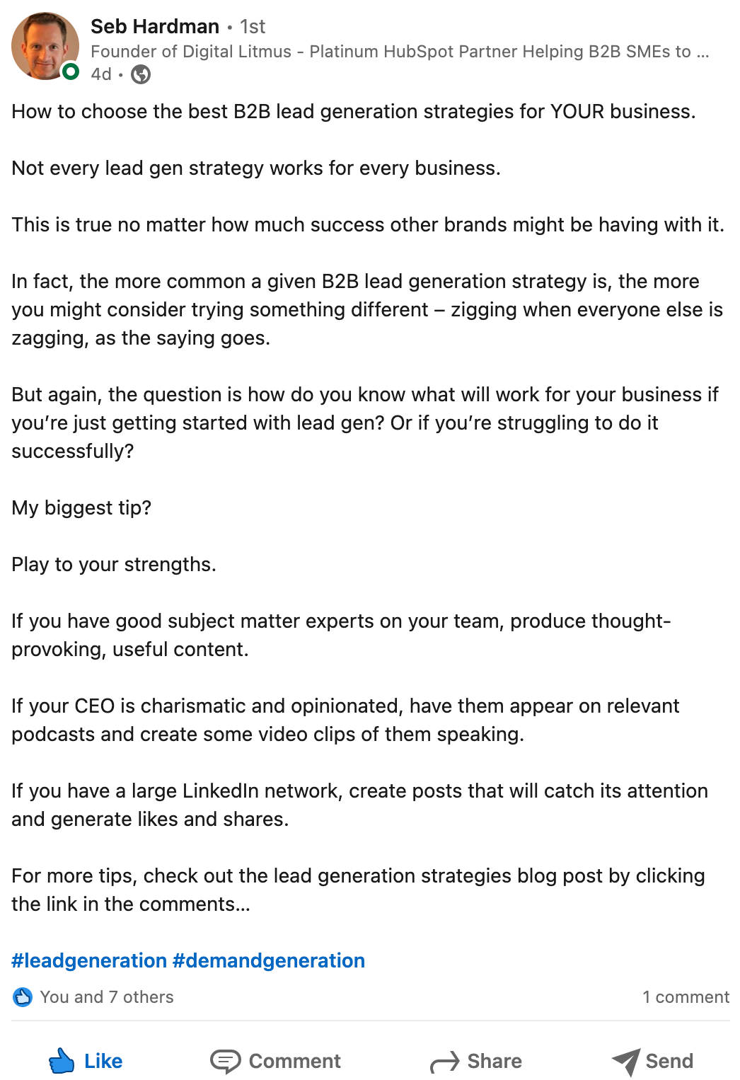 How to Use LinkedIn for Effective B2B Lead Generation