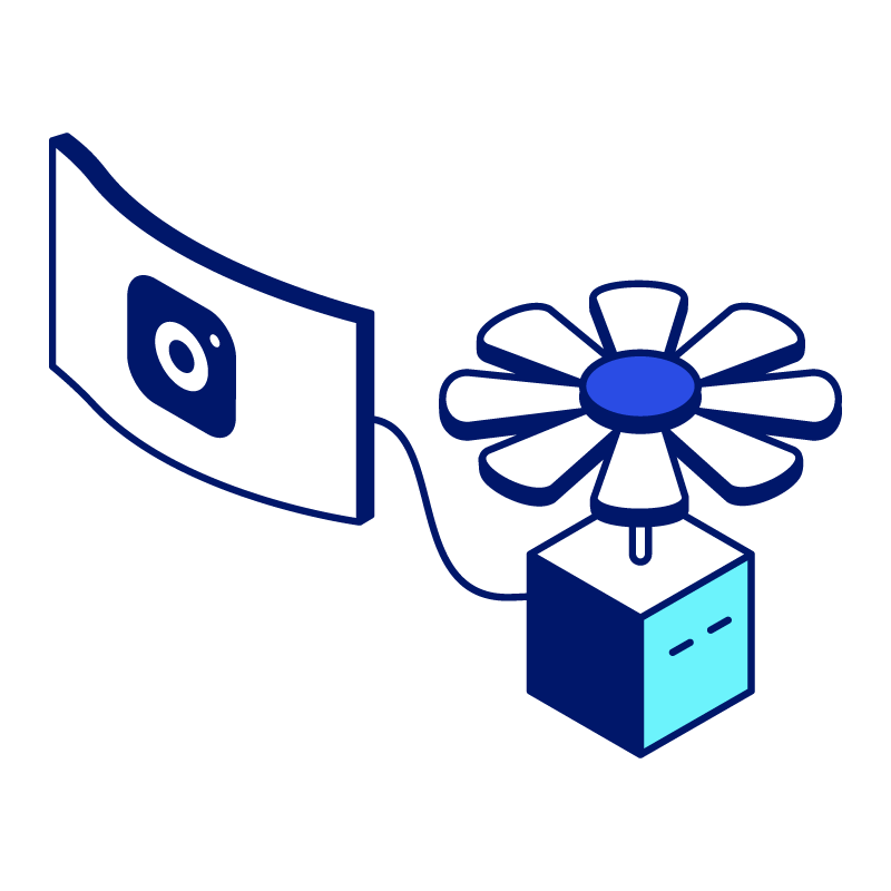 Blue Box with a Propeller