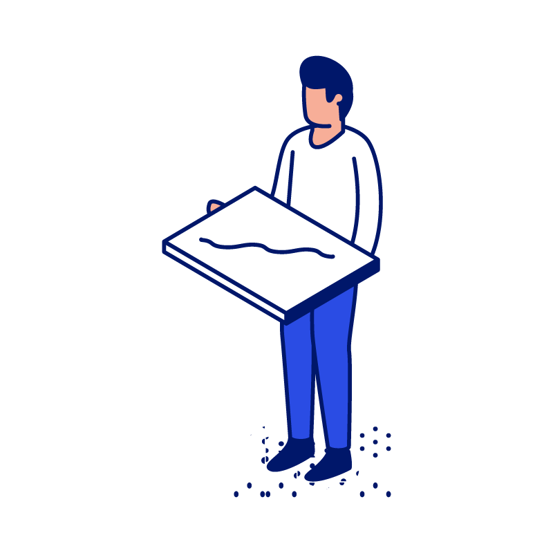 Man Holding a Graph