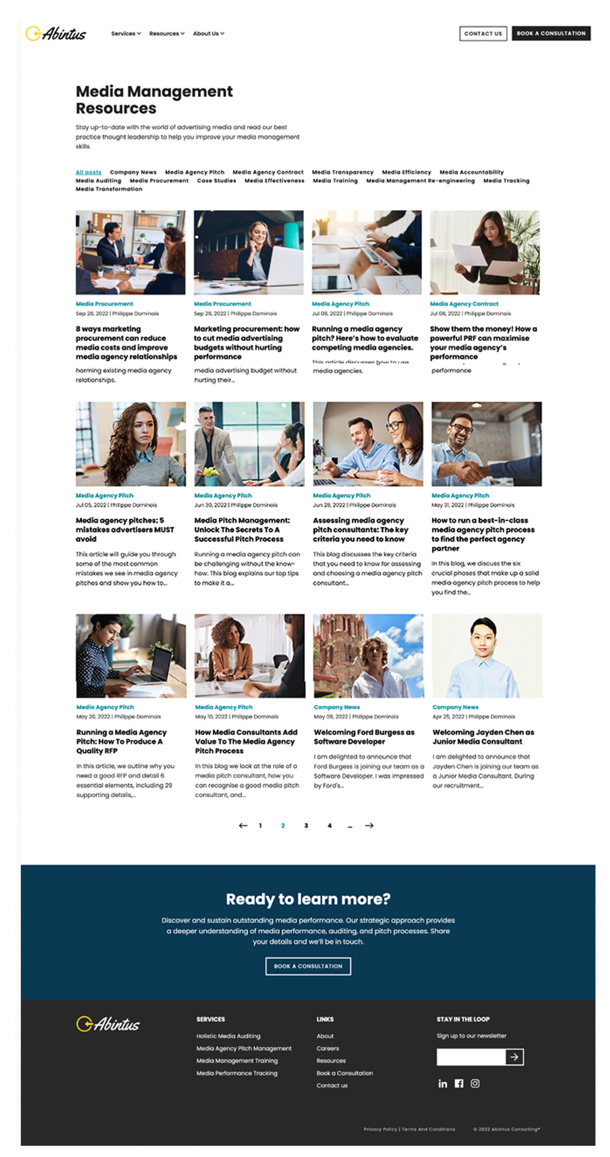 Abintus Resources Webpage