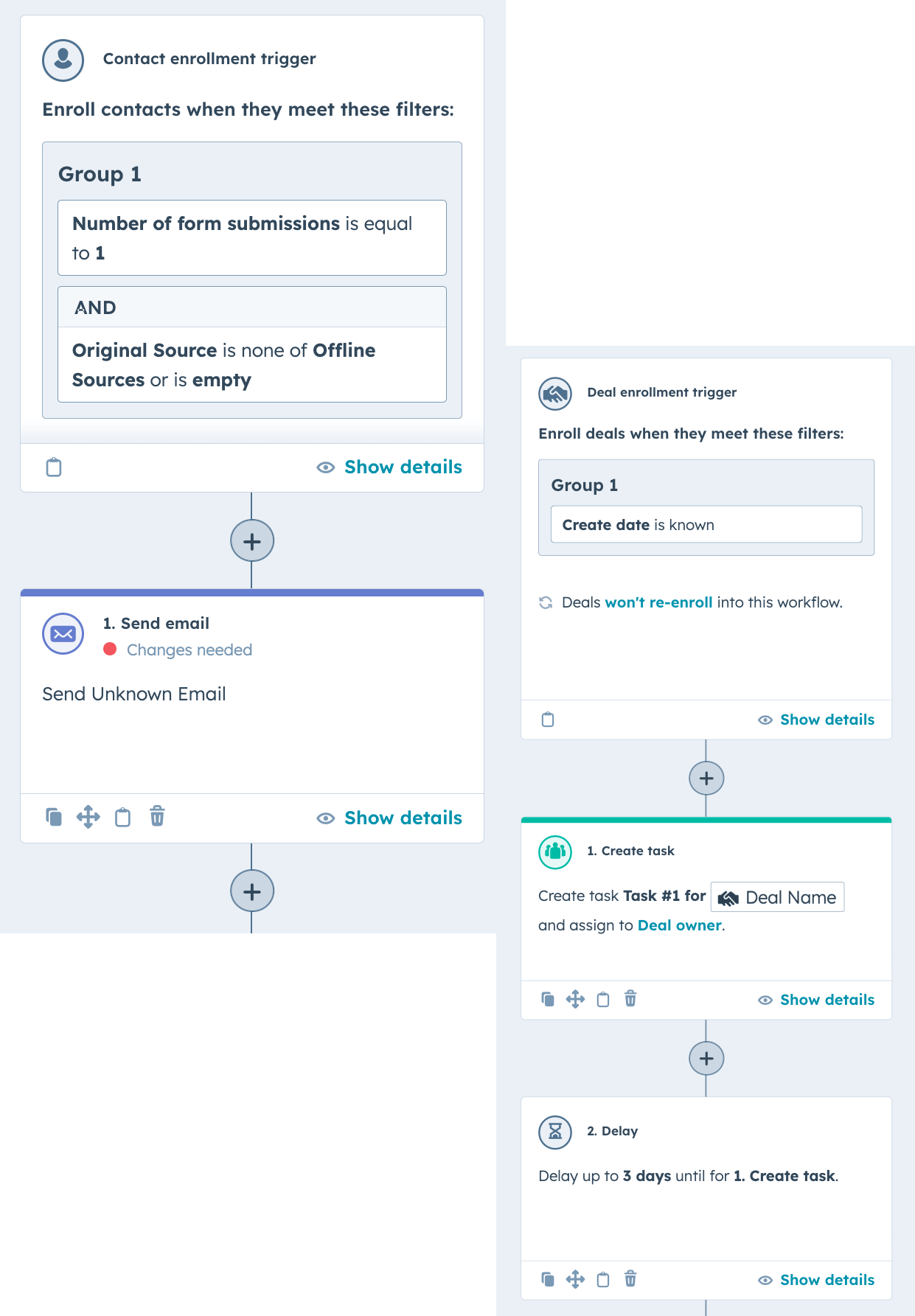 HubSpot workflows