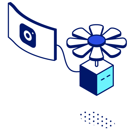 Blue Box with a Propeller